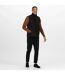 Regatta Mens Flux Softshell Bodywarmer / Sleeveless Jacket Water Repellent And Wind Resistant (All Black) - UTRG1493