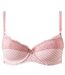 Soutien-gorge ampliforme coques moulées poudre Vichy Chic