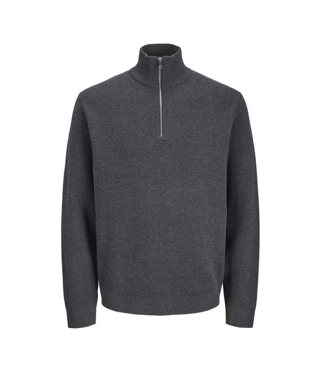 Pull gris homme jack & jones milanoe-1