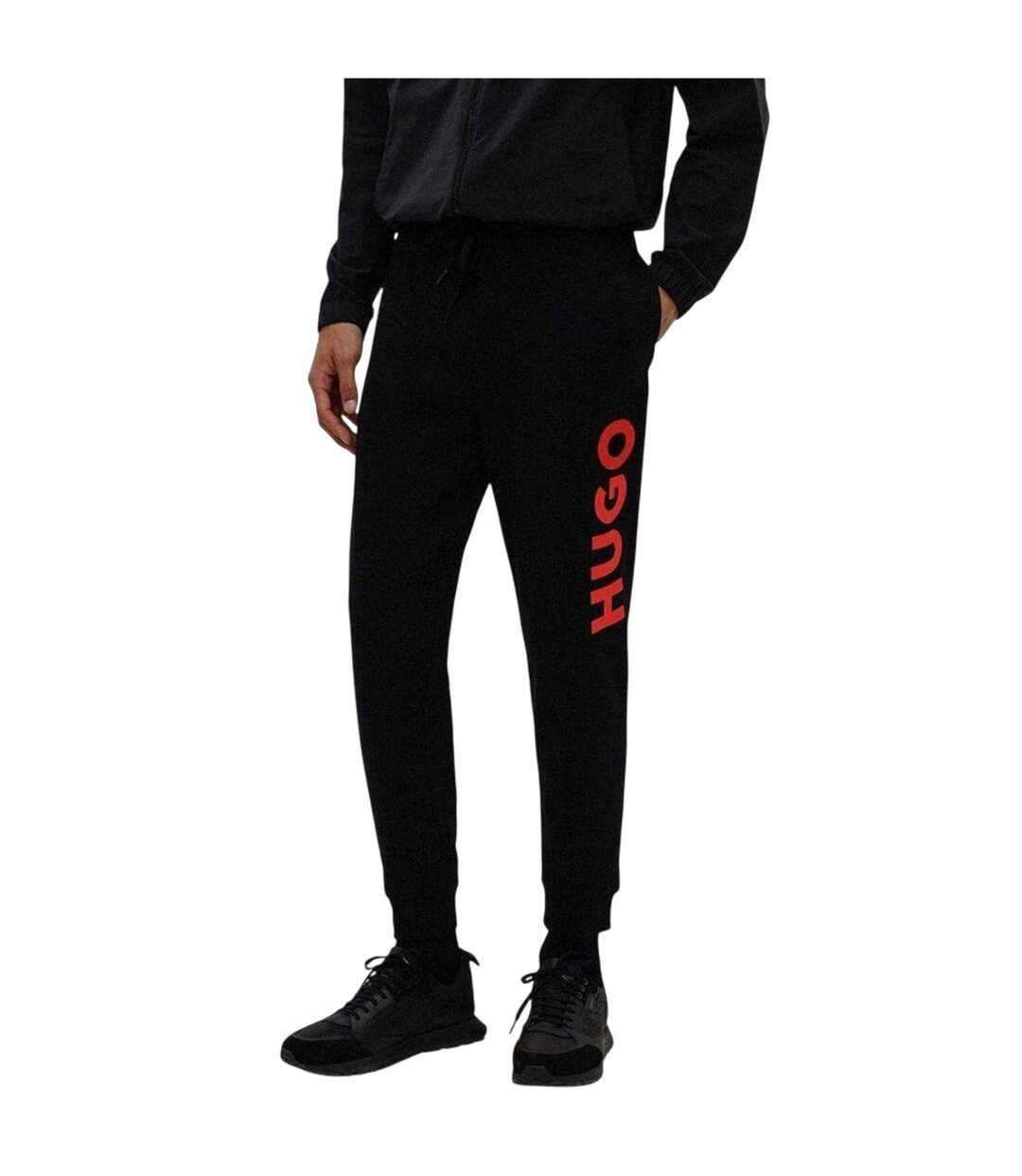Pantalon De Jogging Motif/style Logo Dutschi Homme Noir Hugo-4