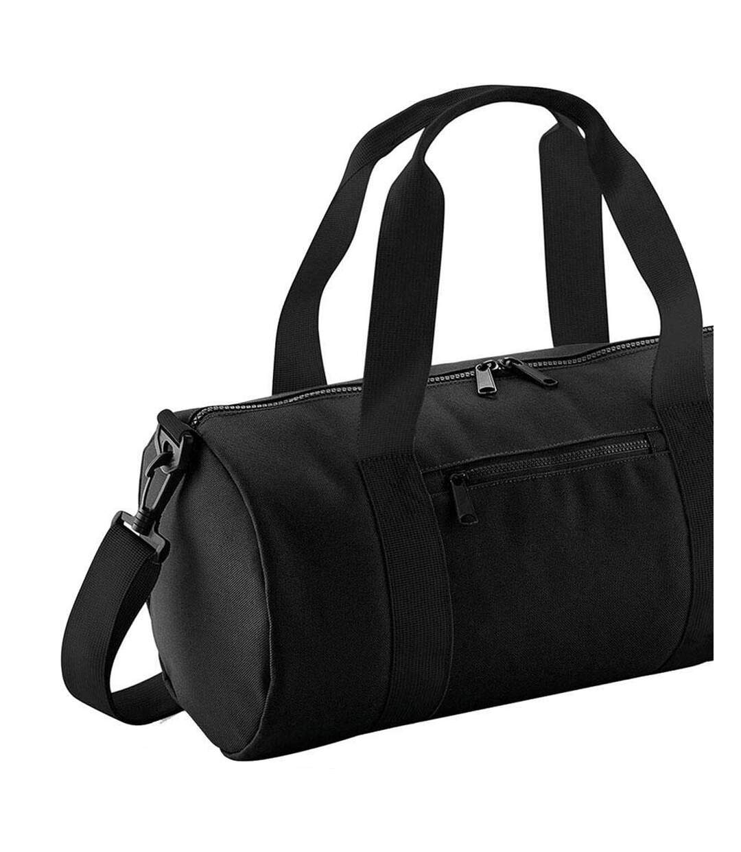 Lot de 2  Petit sac polochon taille unique noir/noir Bagbase