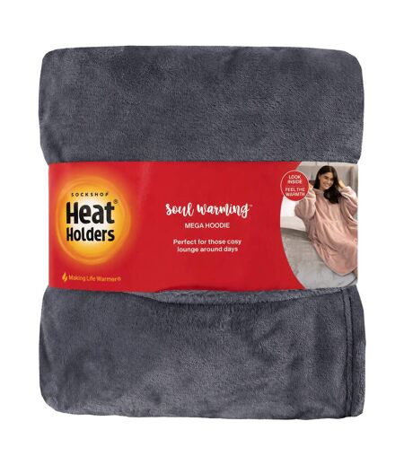 Heat Holders - Couverture à Capuche Long Polaire pour Adulte