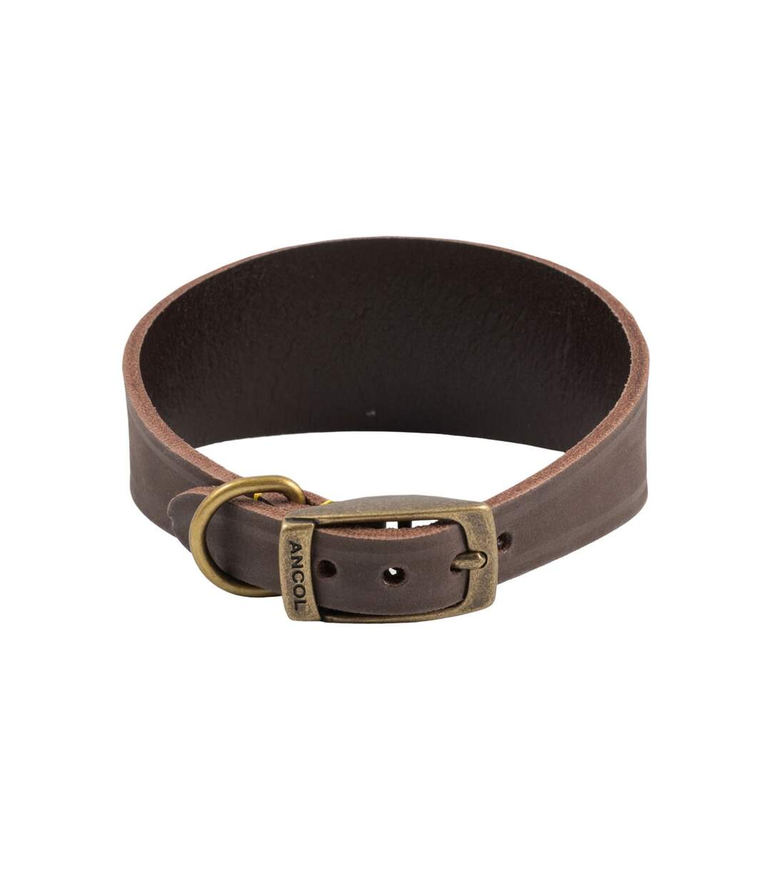 Timberwolf hound leather dog collar 34cm 43cm sable Ancol-1