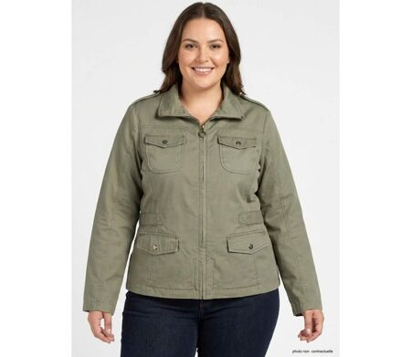 Veste Saharienne Femme Grande Taille Modèle AXMANGA1