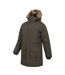 Mens Antarctic Extreme Waterproof Down Jacket Dark Khaki Mountain Warehouse-4