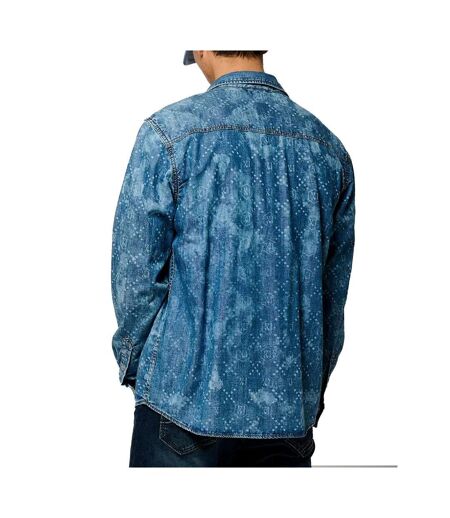 Chemise bleu homme kaporal regen - l