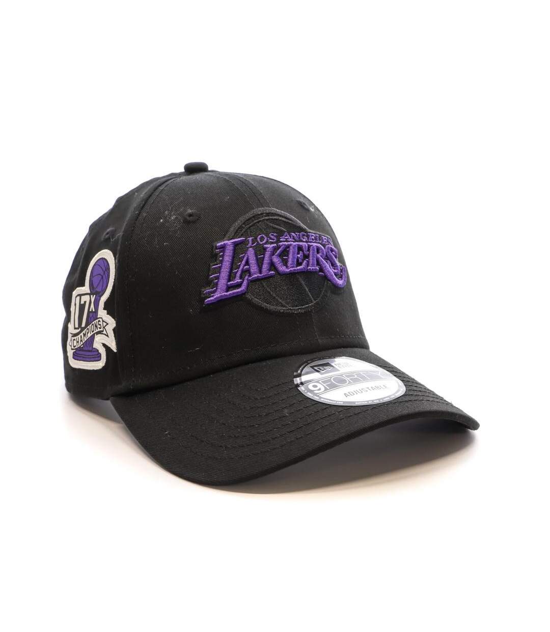 Casquette Noir/Violet Homme New Era Side Patch Los Angeles Lakers - OSFM-2