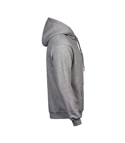Tee Jays Mens Hooded Cotton Blend Sweatshirt (Heather Grey)