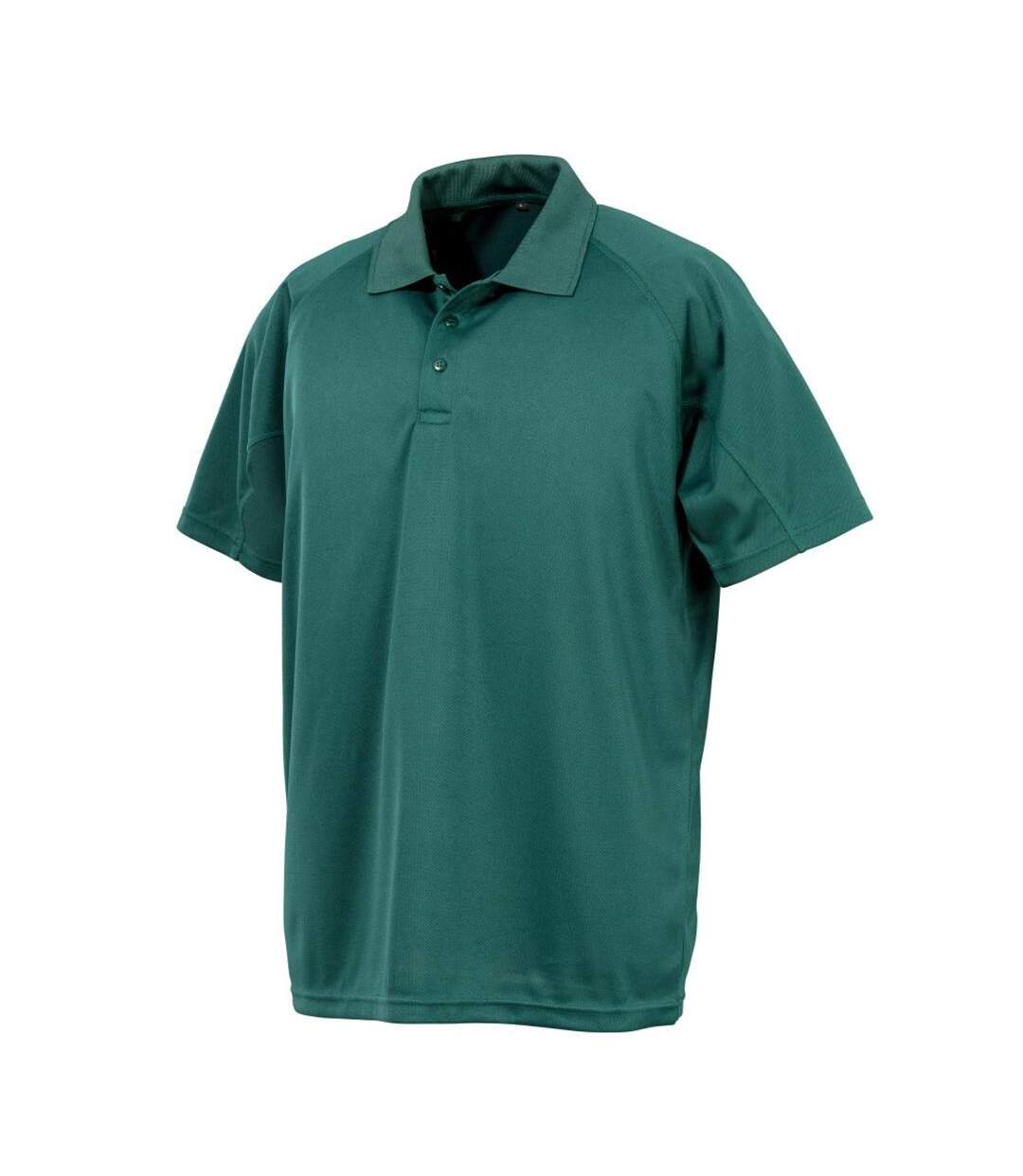 Polo Manches Courtes Impact Homme Vert Bouteille Spiro-1