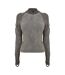 Unisex Adult Distressed Raglan T-shirt Volcanic Ash Melange Diesel-2
