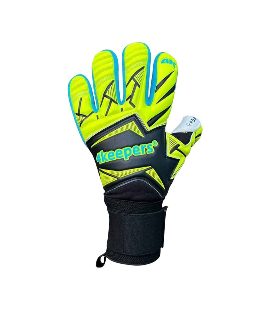 Gants De Gardien De But Force V5.25 Wave Enfant Vert Bleu 4Keepers-1