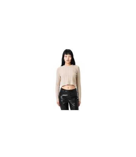 Sweat Motif/style Maille Torsadée Tinsbury Femme Beige Gris Jack Wills