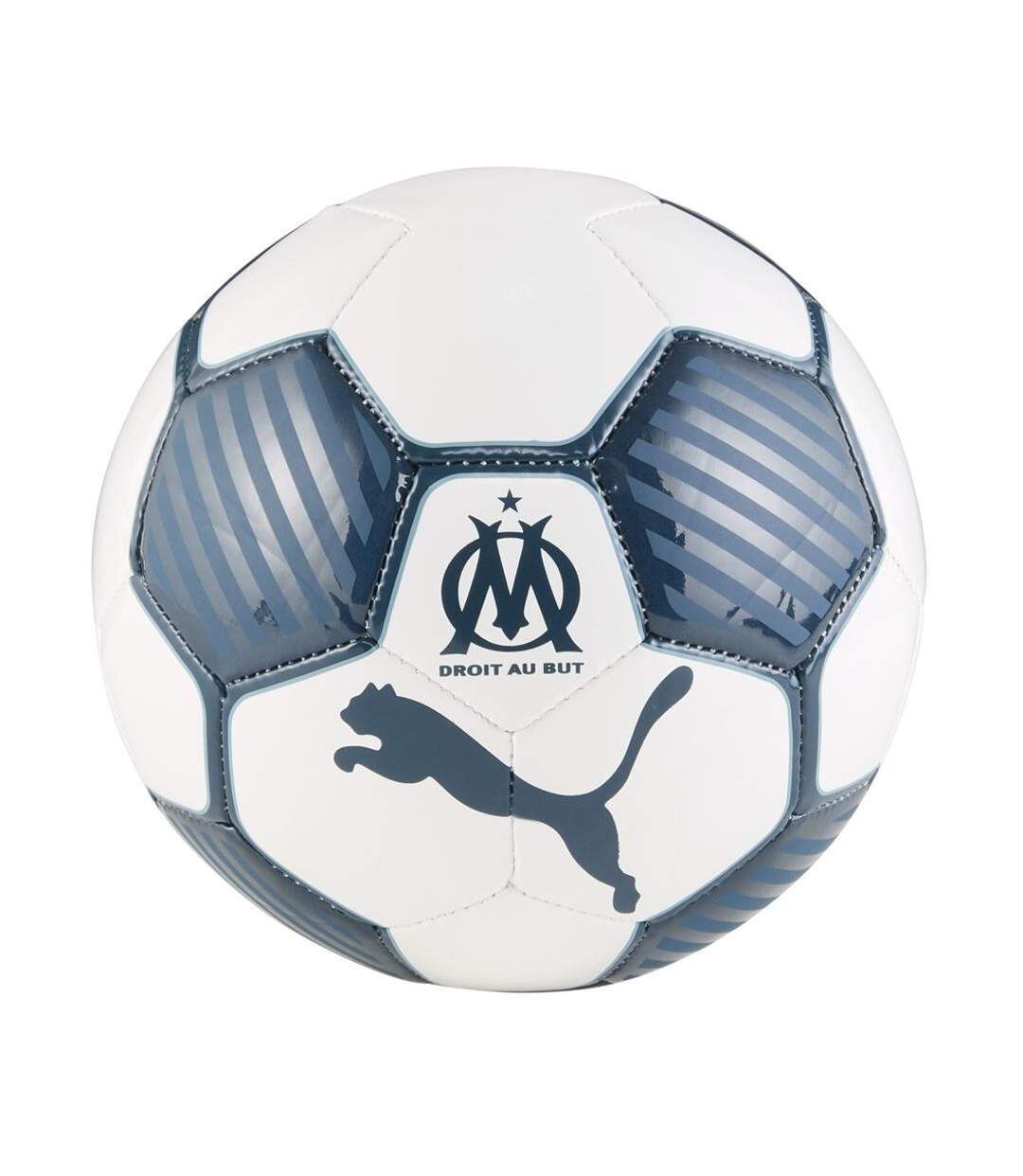 OM Mini Ballon Blanc/Bleu Puma 084435-11 - Taille unique-1