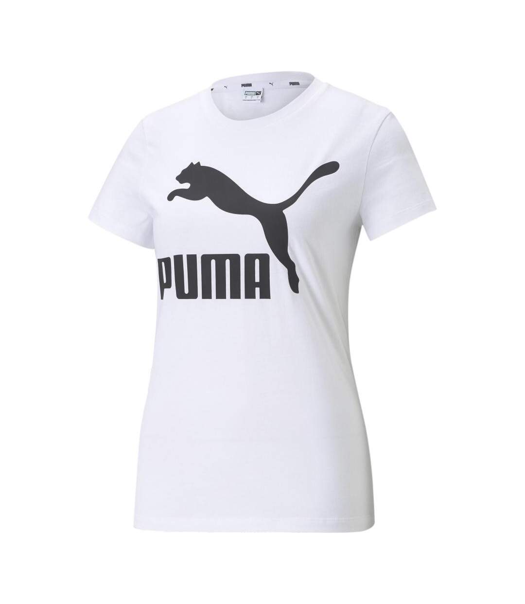 T-shirt Blanc Femme Puma Classics 530076 - L