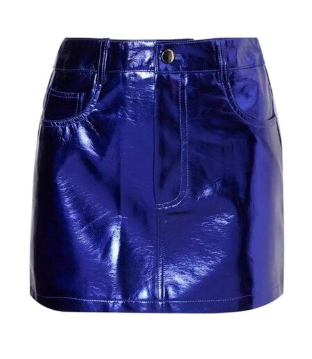 Mini Jupe Motif/style Métallisé Femme Violet AmyLynn