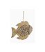 Décoration Murale en Bois à Suspendre Poisson 42cm Naturel-2