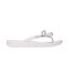 Womens/ladies Iqushion Rhinestone Bow Detail Flip Flops White Fit Flop-2