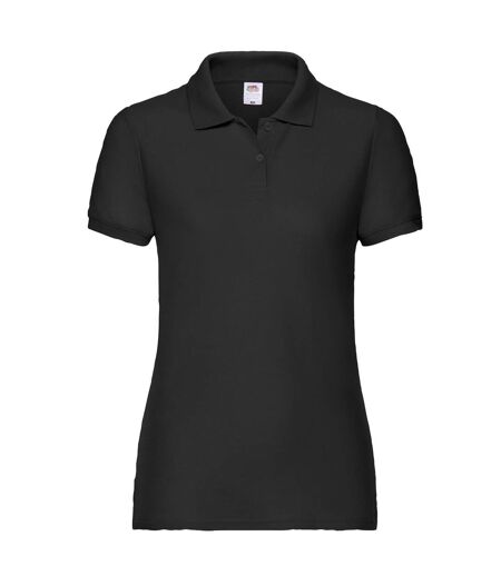 Fruit of the Loom Womens/Ladies Lady Fit 65/35 Polo Shirt (Black) - UTRW10141