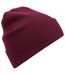 Bonnet À Revers En Coton Biologique Original Bordeaux Beechfield-2