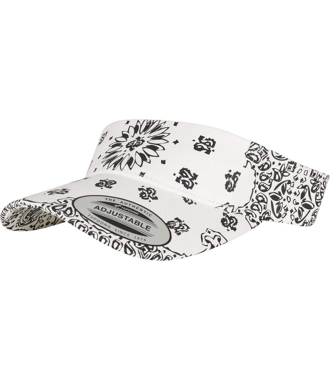 Visière Motif/style Cachemire Blanc Flexfit-1
