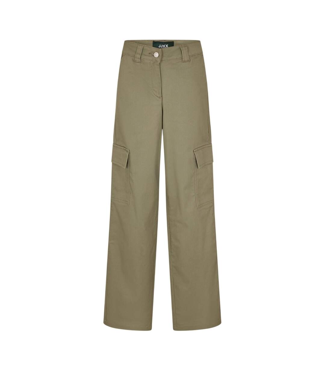 Womens/ladies Straight Cargo Trousers Dusty Olive JJXX-1
