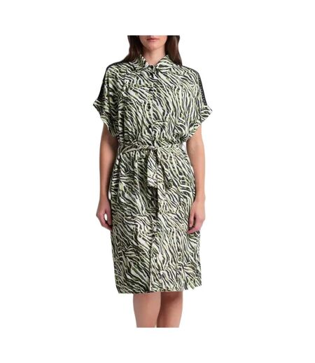 Robe verte imprimé léopard femme freeman porter raffia tigerly