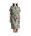 Robe verte imprimé léopard femme freeman porter raffia tigerly-1
