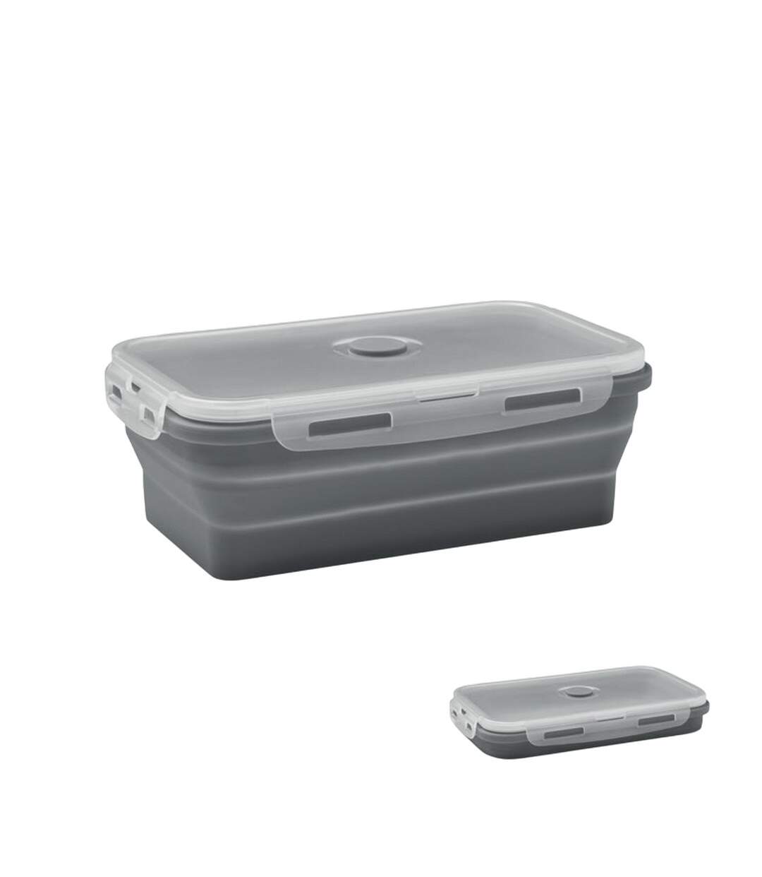 Kolapso silicone collapsible lunch box one size stone grey MidOcean-2