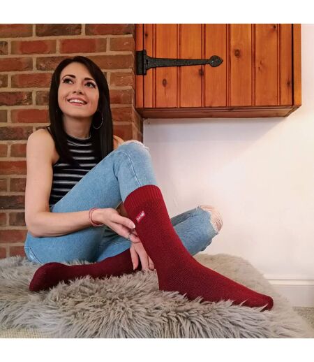 3 Pairs Ladies Thick Winter Thermal Socks with Seamless Toe