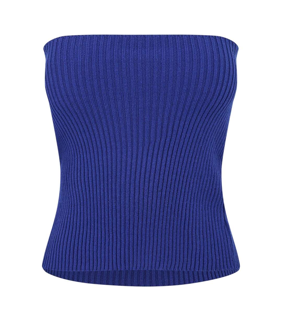 Womens/ladies Knitted Mini Skirt Blue Missy Empire-2