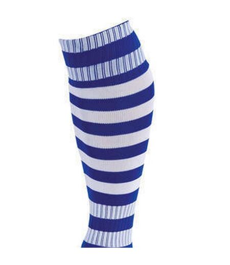 Unisex adult pro hooped football socks royal blue/white Precision