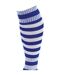 Unisex adult pro hooped football socks royal blue/white Precision-2