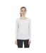 Haut Manches Longues Daintree Femme Blanc Chiné Trespass-1