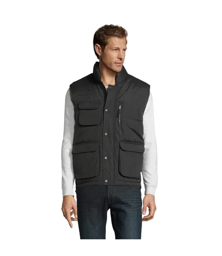 Unisex Adult Viper Gilet Charcoal Grey SOLS