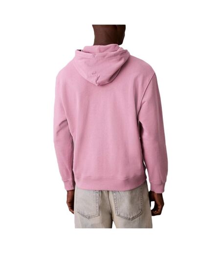 Sweat à capuche rose homme calvin klein jeans  350 terry monog