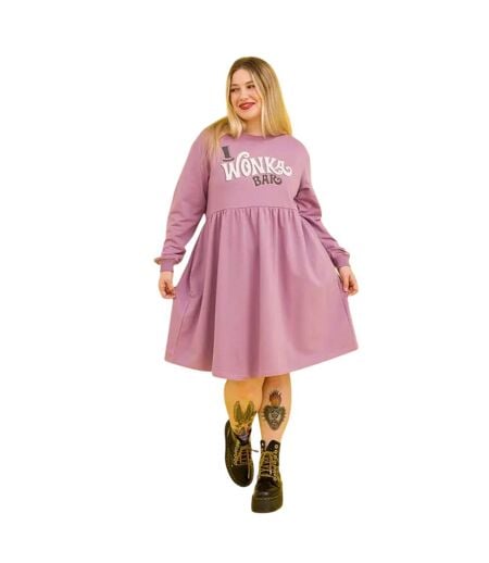 Robe Chocolate Bar Femme Violet Clair Wonka