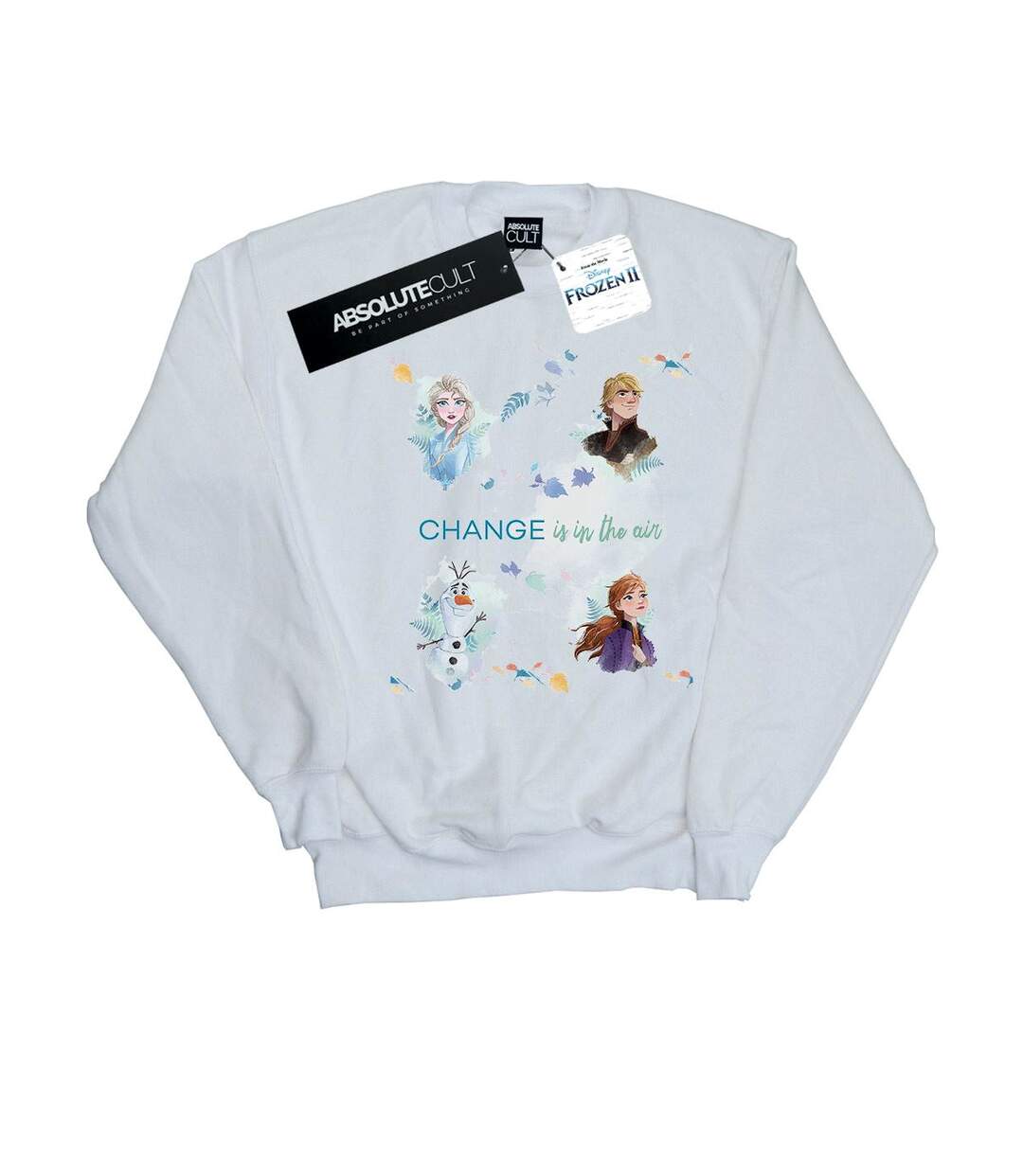 Disney - Sweat FROZEN CHANGE IS IN THE AIR - Femme (Blanc) - UTBI18778-1