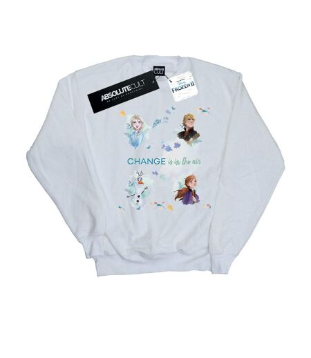 Disney - Sweat FROZEN CHANGE IS IN THE AIR - Femme (Blanc) - UTBI18778