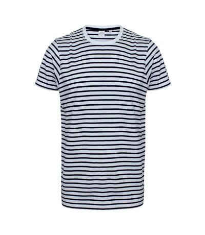 SF - T-shirt - Adulte (Blanc / Bleu marine Oxford) - UTPC5933