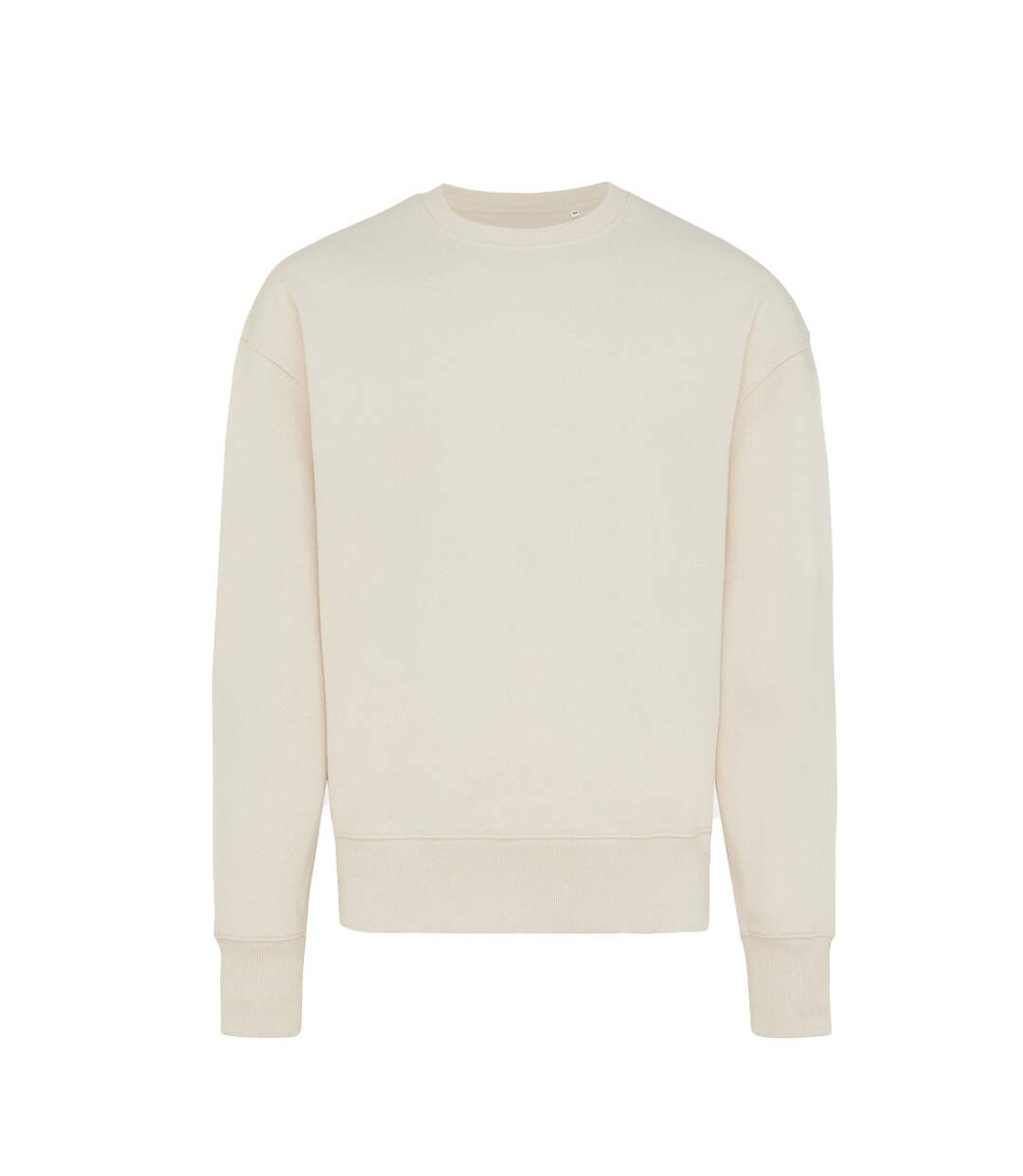 Unisex adult kruger recycled cotton crew neck relaxed fit sweatshirt natural raw Iqoniq-1
