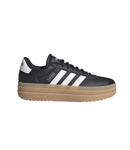 Baskets Court Bold Femme Noir Blanc Marron Pâle Adidas