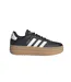 Baskets Court Bold Femme Noir Blanc Marron Pâle Adidas-4