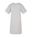 Robe T-shirt Femme Gris Pâle Build Your Brand-2