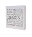 Boîte à Clés Métal Design 24cm Blanc-1