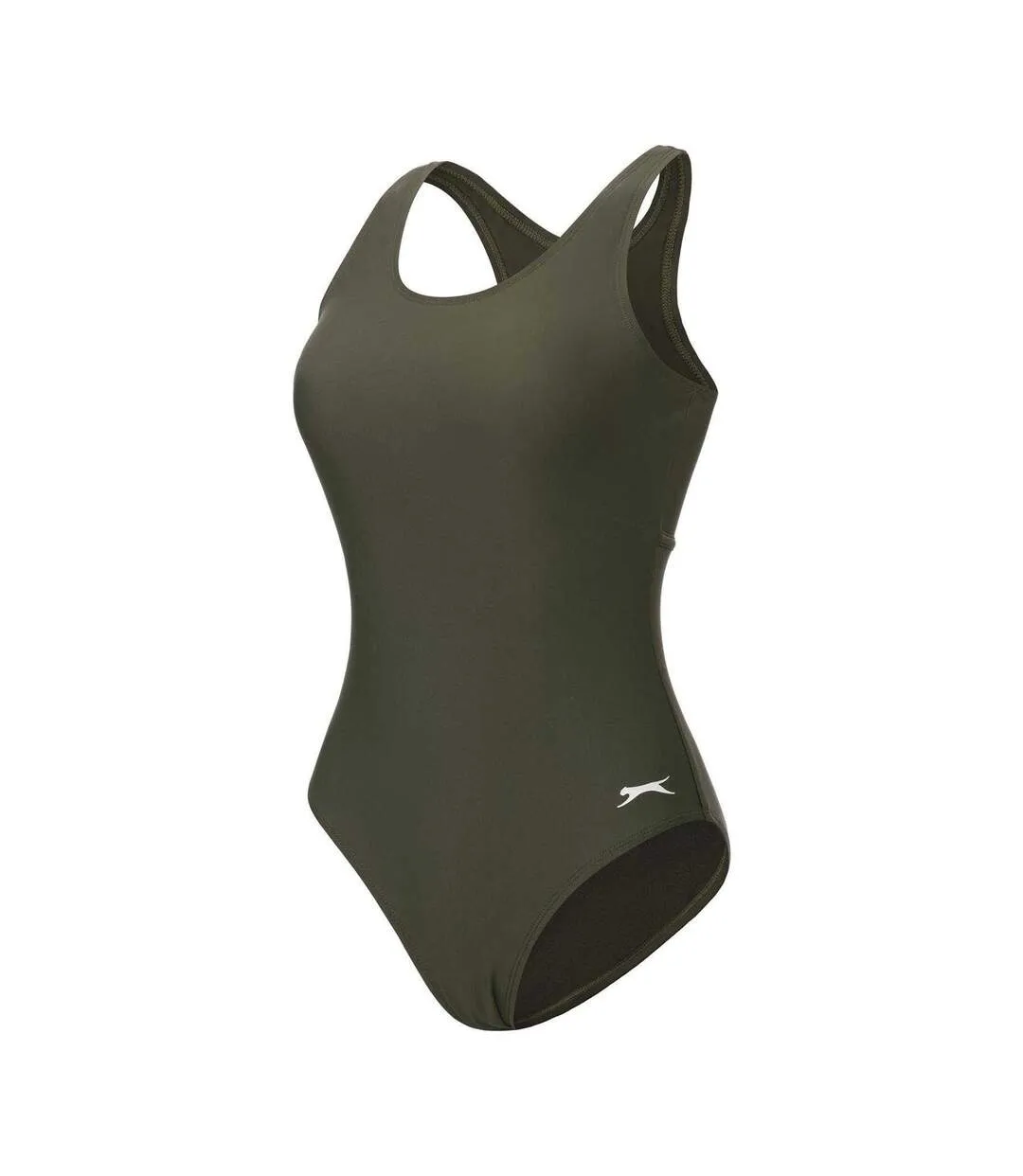 Maillot De Bain 1 Pièce Xtra Life Femme Kaki Slazenger-3