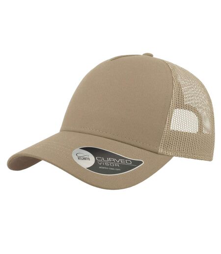 Casquette De Baseball Rapper Kaki Beige Gris Atlantis Headwear