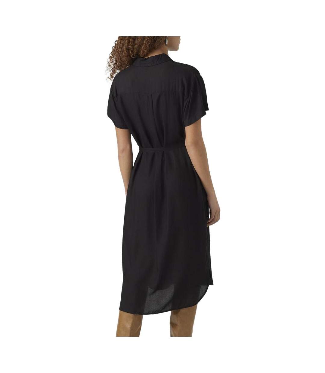Robe noire femme vero moda bumpy-2