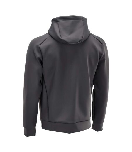 Sweat À Capuche Motif/style Uni Customised Homme Gris Pierre Mascot