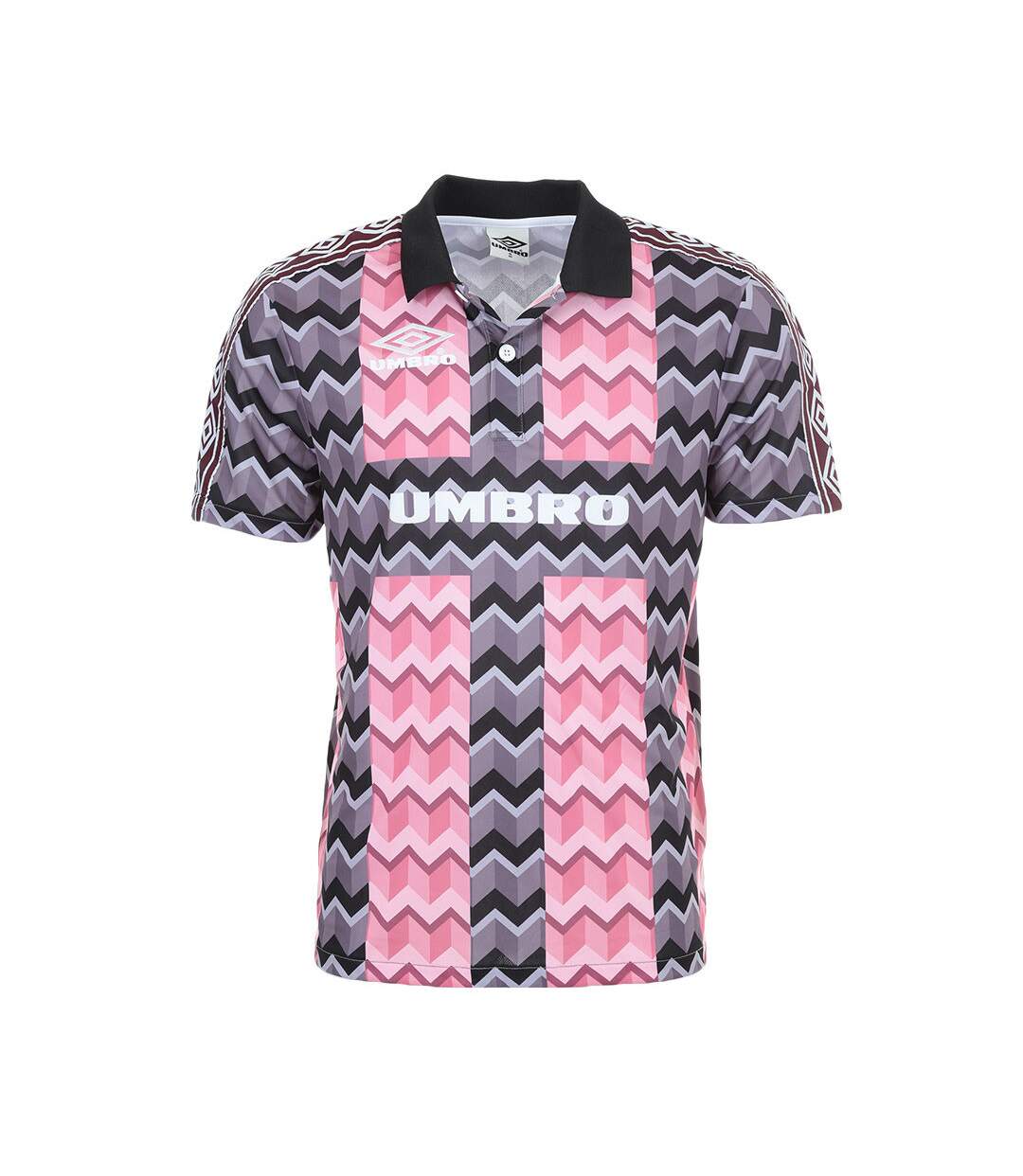 Polo Rose/Gris Homme Umbro Heritage