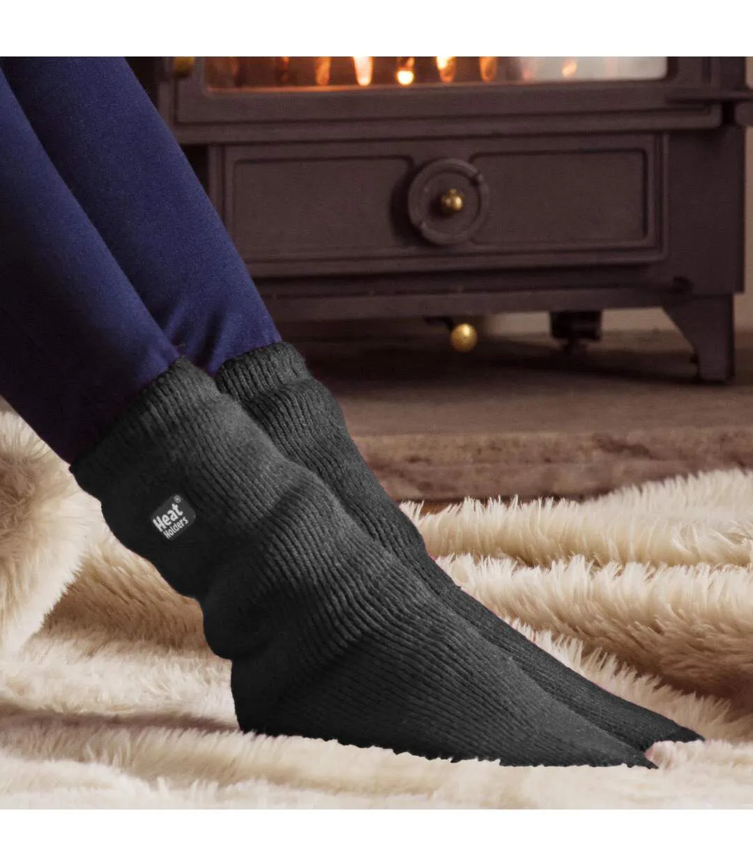 Heat Holders - 6 paires de chaussettes thermiques d'hiver épaisses pour dames-3